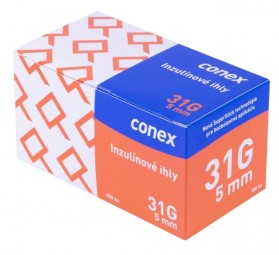 Inzulínové ihly Conex 31G 5mm, 100ks